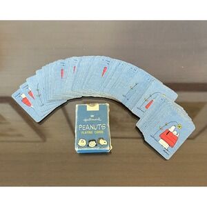 Vintage Miniature Peanuts Playing Cards Snoopy Sunflower COMPLETE Mini Hallmark